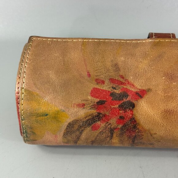 Rare Patricia Nash Leather Roll-Over Closre Cosmetic Organizer - Picture 7 of 14